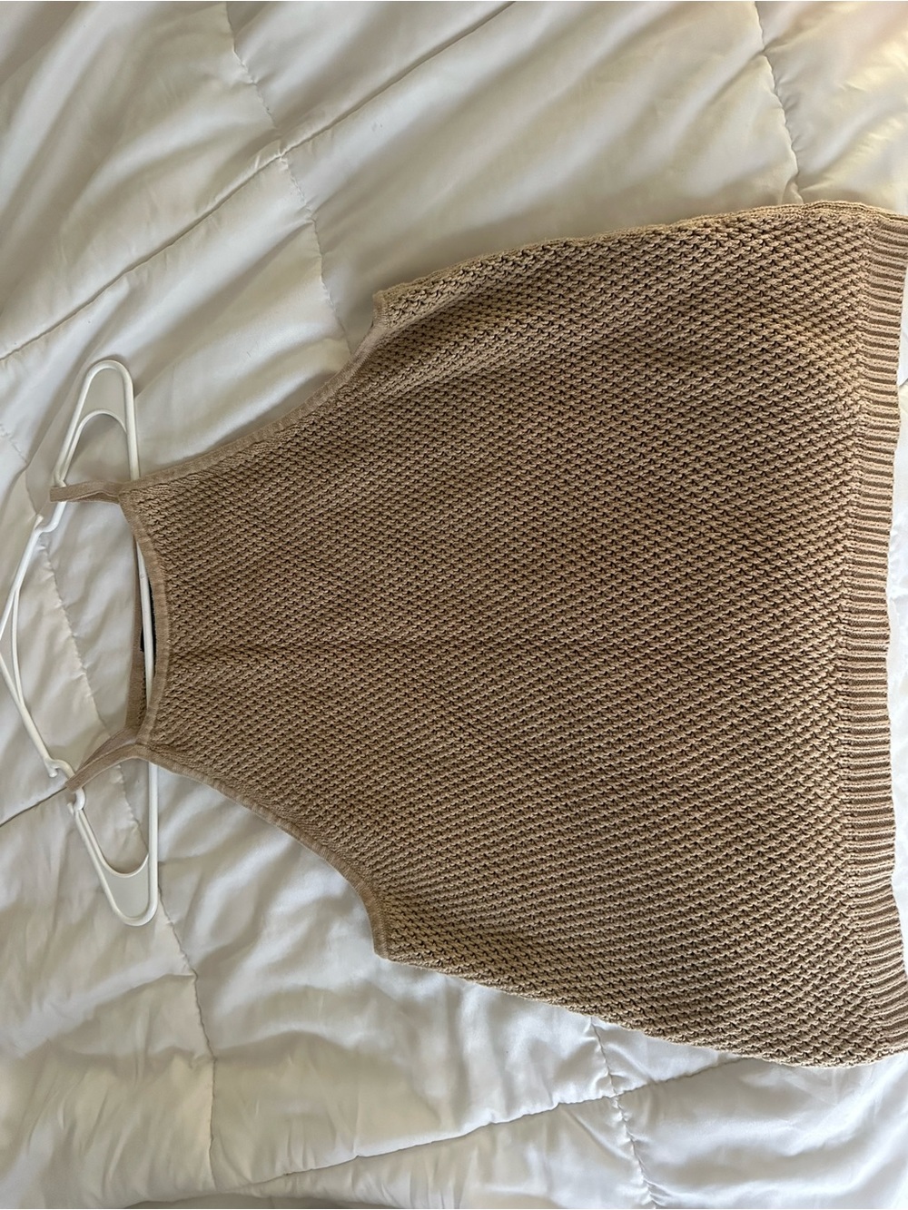 Banana Republic Knit Sleeveless Top in Beige